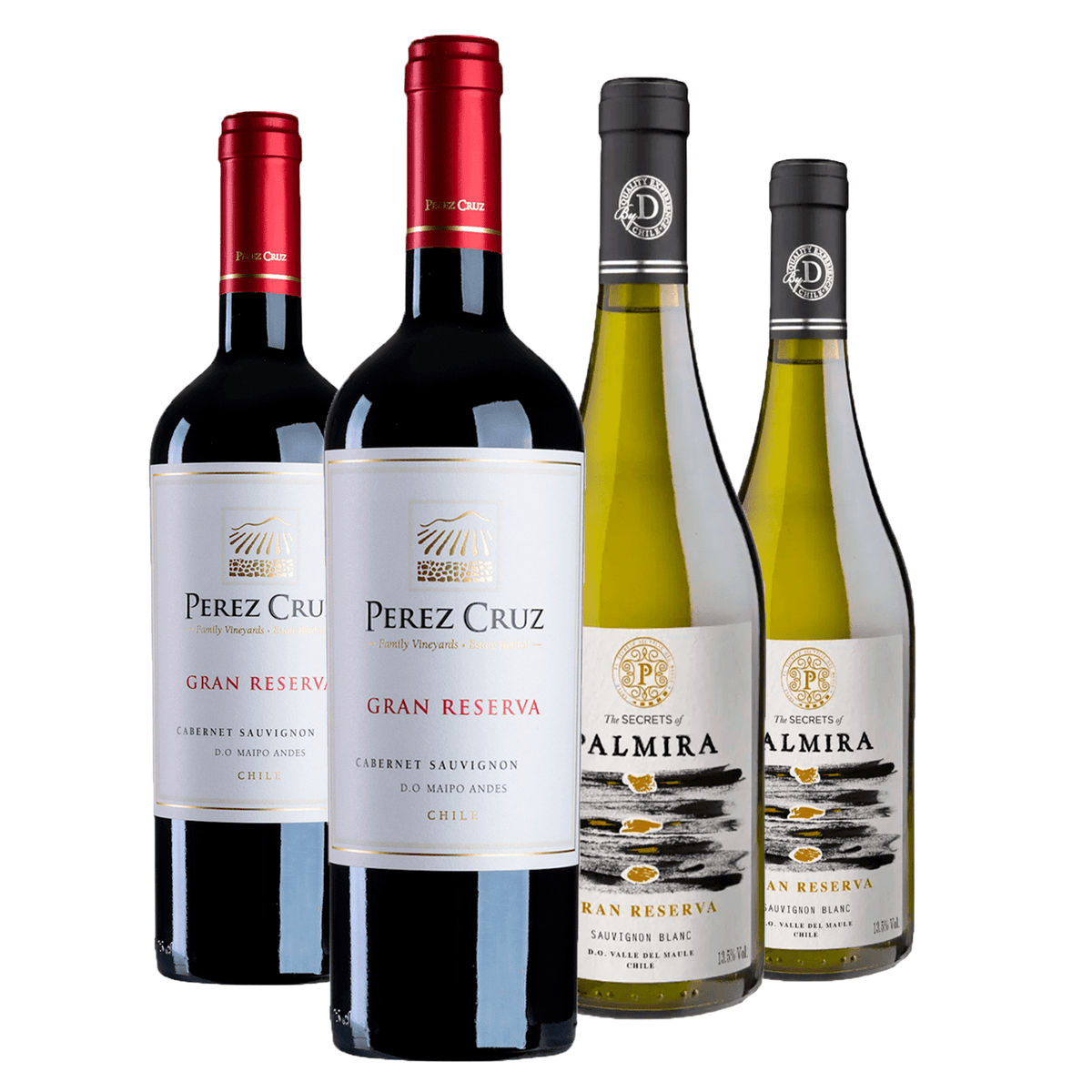 Kit 4 Edição Especial Gran Reserva: Cabernet Sauvignon e Sauvignon Blanc