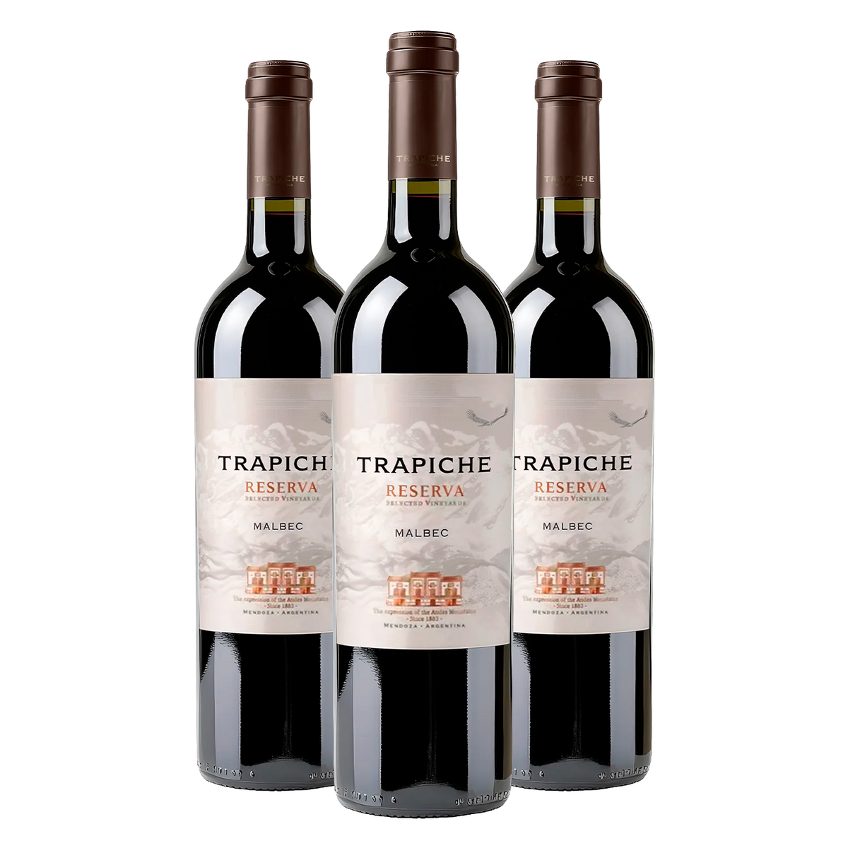 Kit 3 Trapiche Reserva Malbec