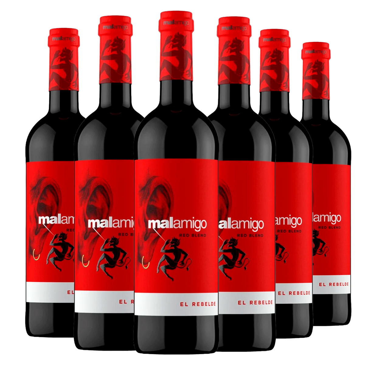 Kit 6 Malamigo El Rebelde Red Blend