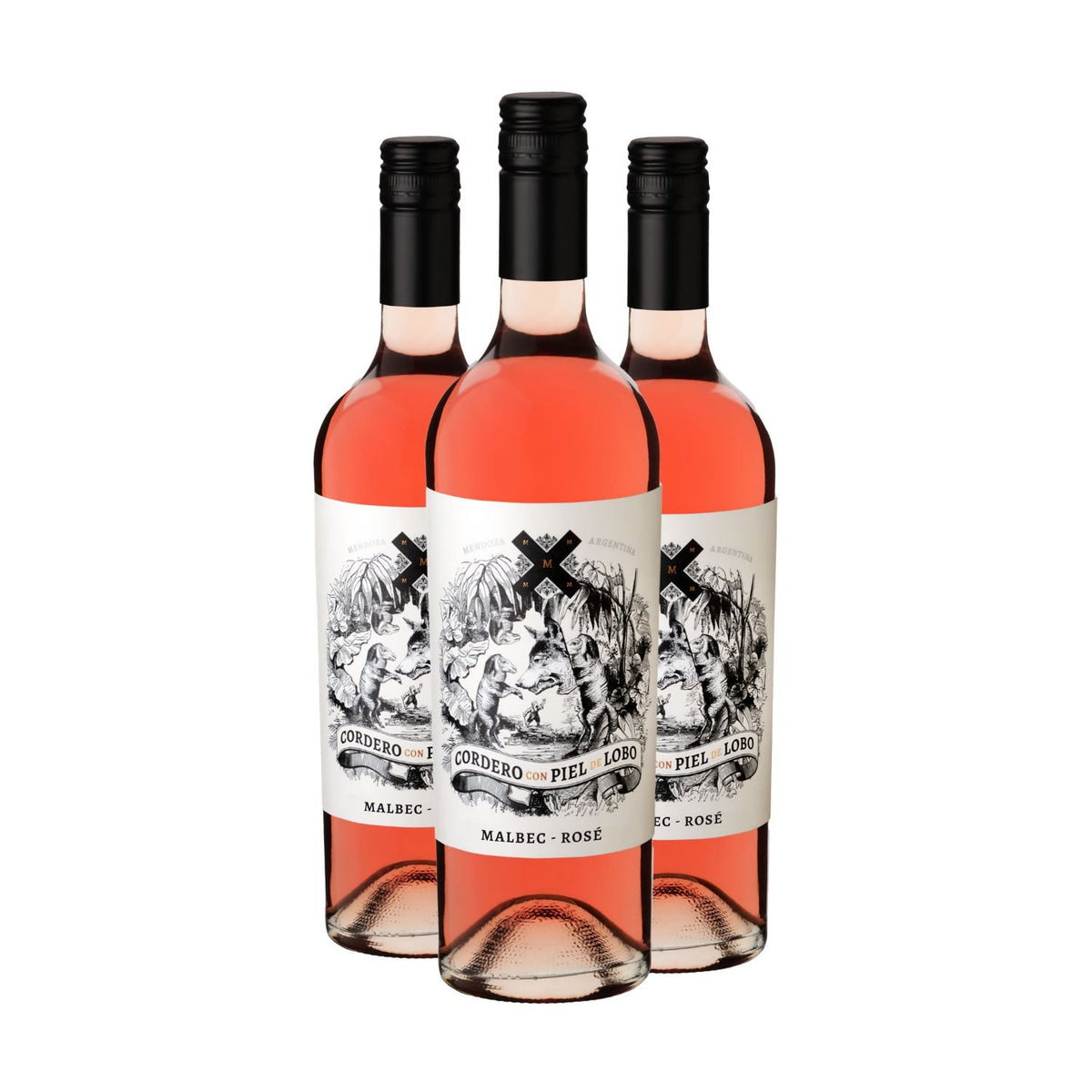 Kit 3 Cordero Con Piel de Lobo Malbec Rosé
