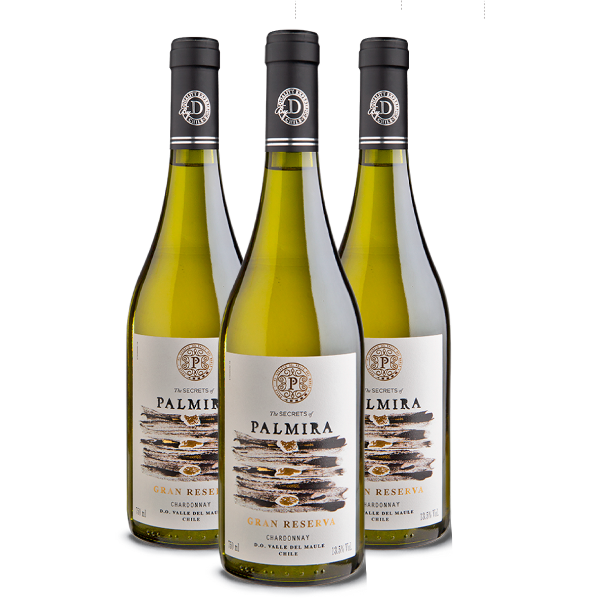 Kit 3 Casa Donoso Palmira Gran Reserva Chardonnay