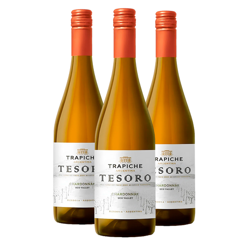 Kit 3 Trapiche Tesoro Chardonnay