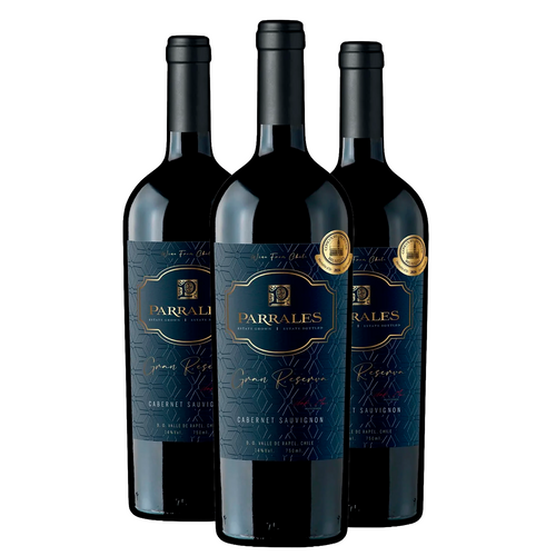 Kit 3 Parrales Gran Reserva Cabernet Sauvignon
