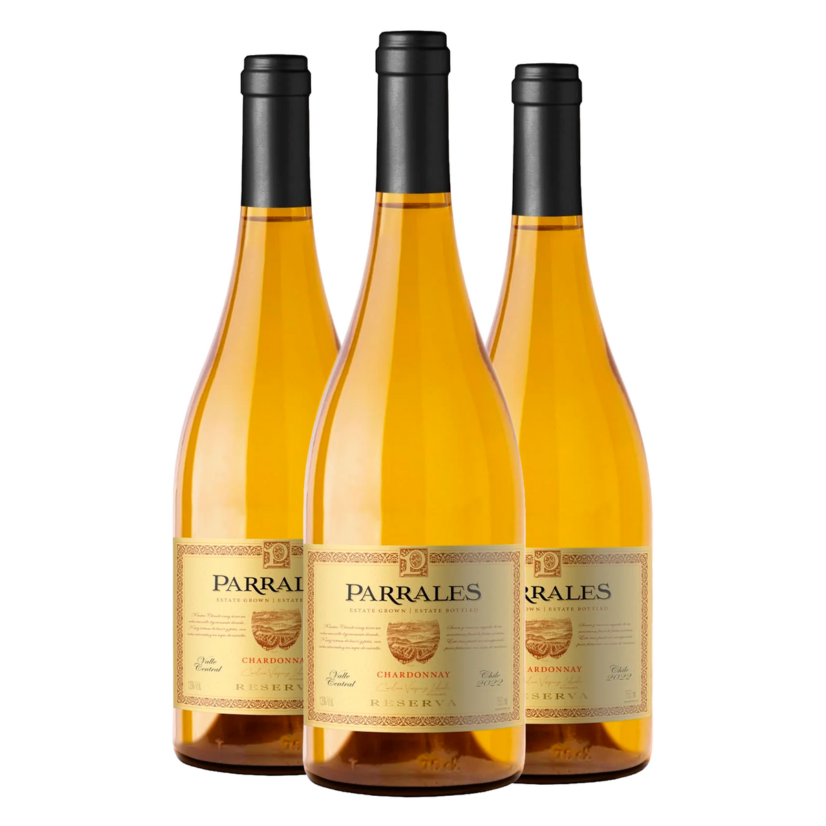Kit 3 Parrales Reserva Chardonnay