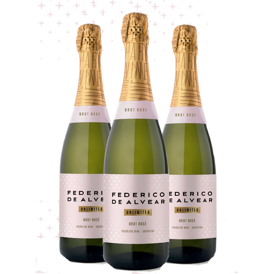 Kit 3 Federico de Alvear Rosé Brut