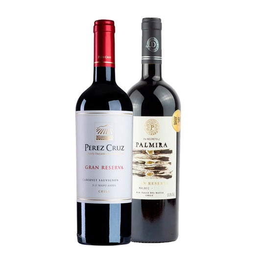 Kit 2 Perez Cruz Gran Reserva Cabernet Sauvignon e Casa Donoso Palmira Gran Reserva Malbec