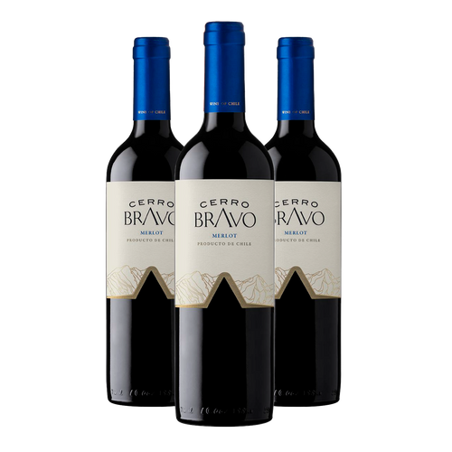 Kit 3 Cerro Bravo Merlot