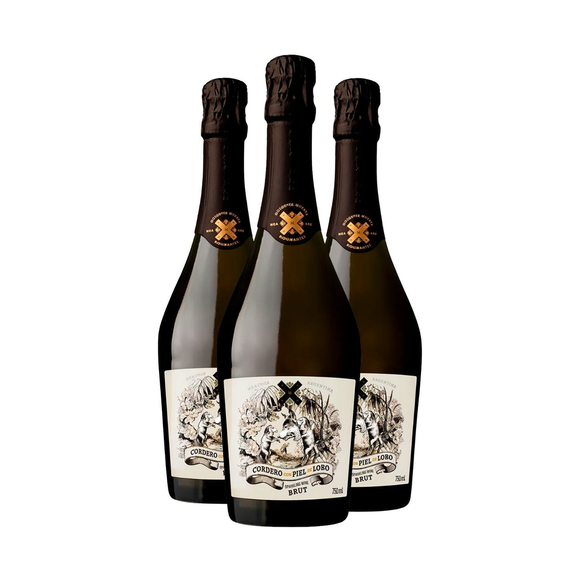 Kit 3 Cordero Con Piel de Lobo Brut