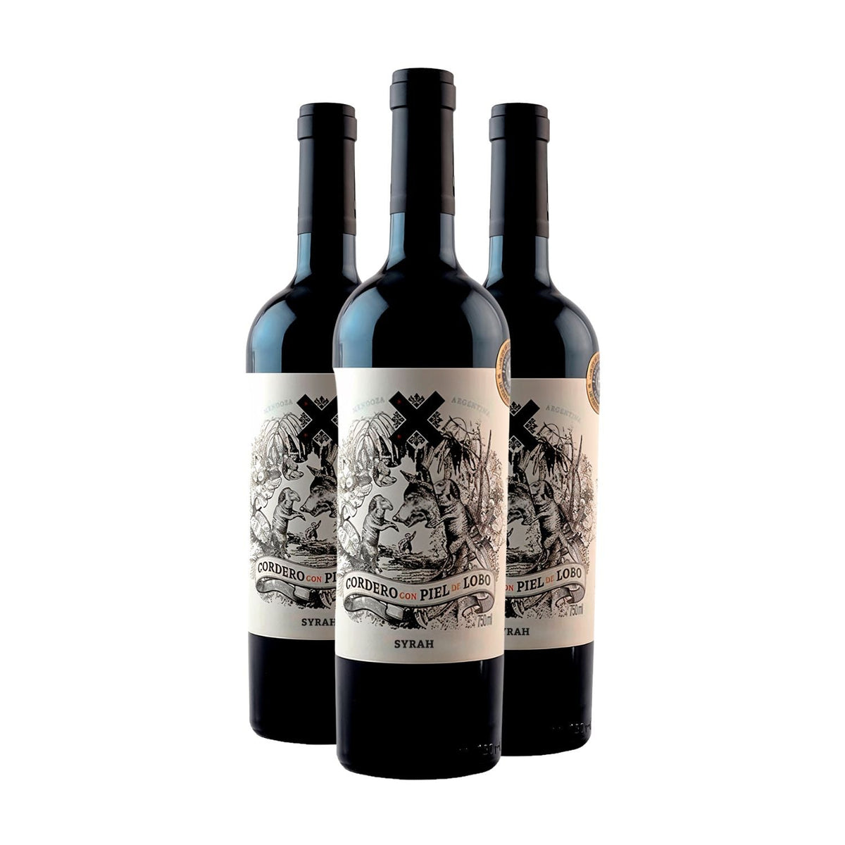 Kit 3 Cordero Con Piel de Lobo Syrah