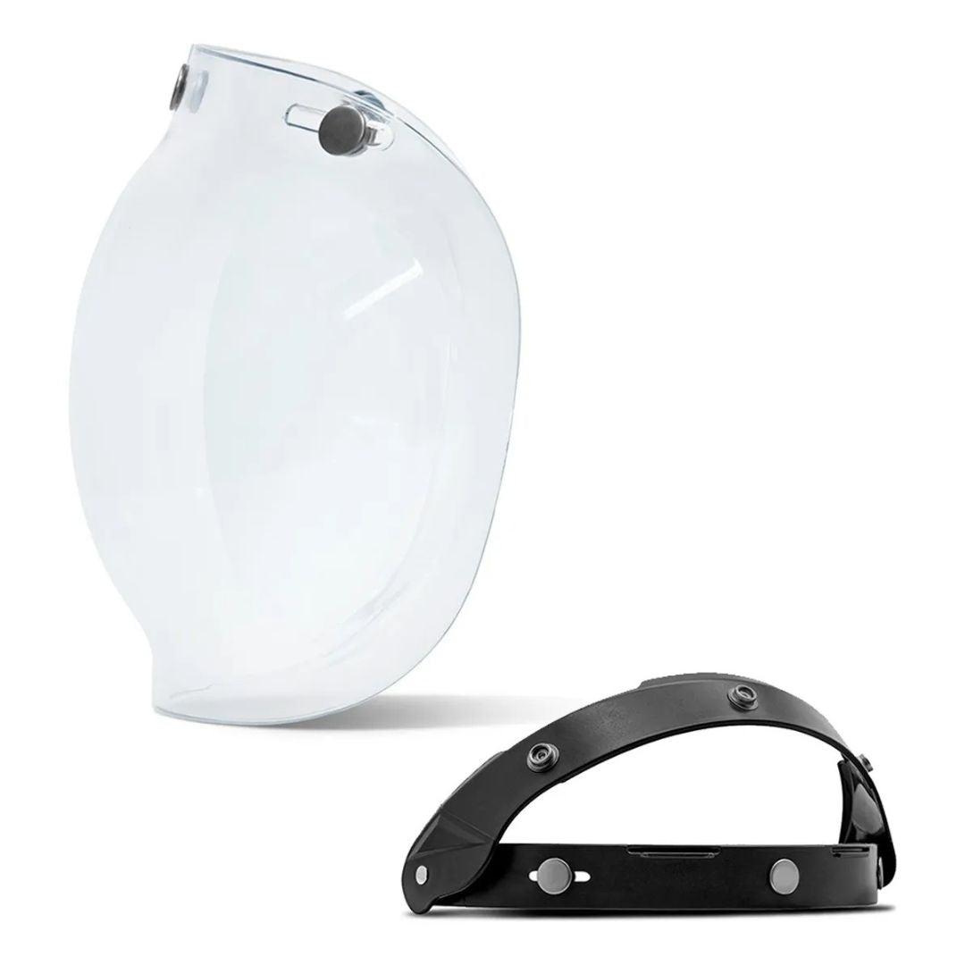 Kit Viseira Bubble Bolha + Flip Up Capacete C