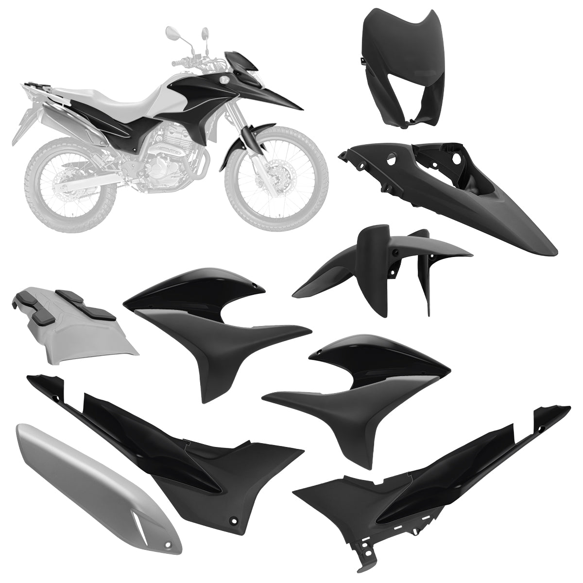 Kit Carenagem 9 Peças XRE 300 2010 a 2012 Pro