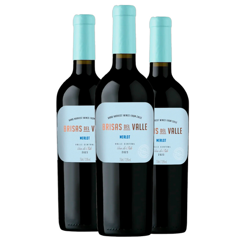 Kit 3 Brisas Del Valle Merlot