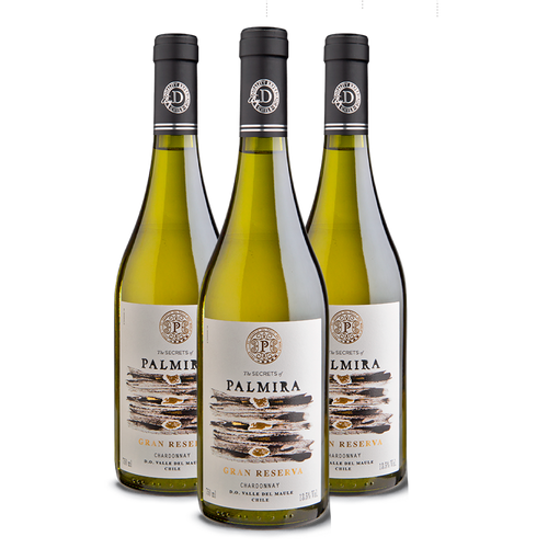 Kit 3 Casa Donoso Palmira Gran Reserva Chardonnay