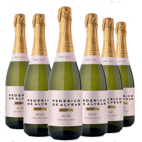 Kit 6 Federico de Alvear Rosé Brut