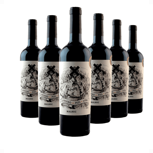 Kit 6 Cordero Con Piel de Lobo Malbec