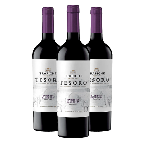 Kit 3 Trapiche Tesoro Cabernet Sauvignon