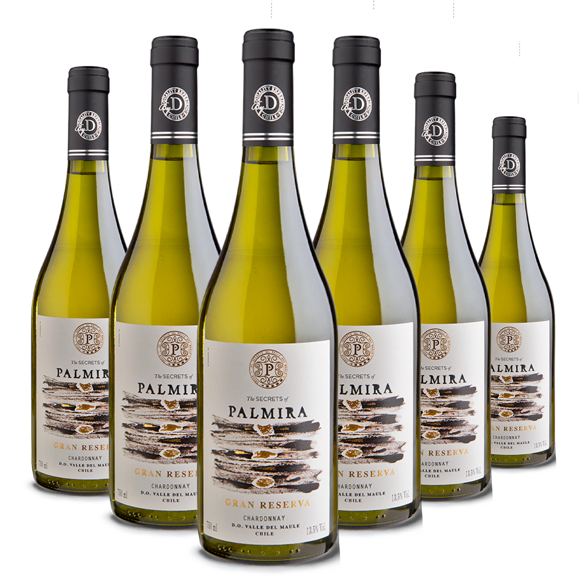 Kit 6 Casa Donoso Palmira Gran Reserva Chardonnay
